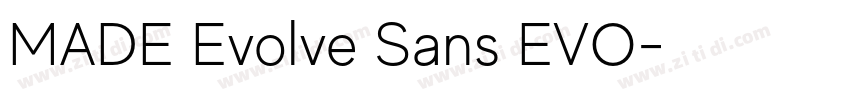 MADE Evolve Sans EVO字体转换 MADE Evolve Sans EVO字体转换